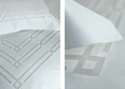 Organdi incrusté bed linen collection - Maison Duchénoy